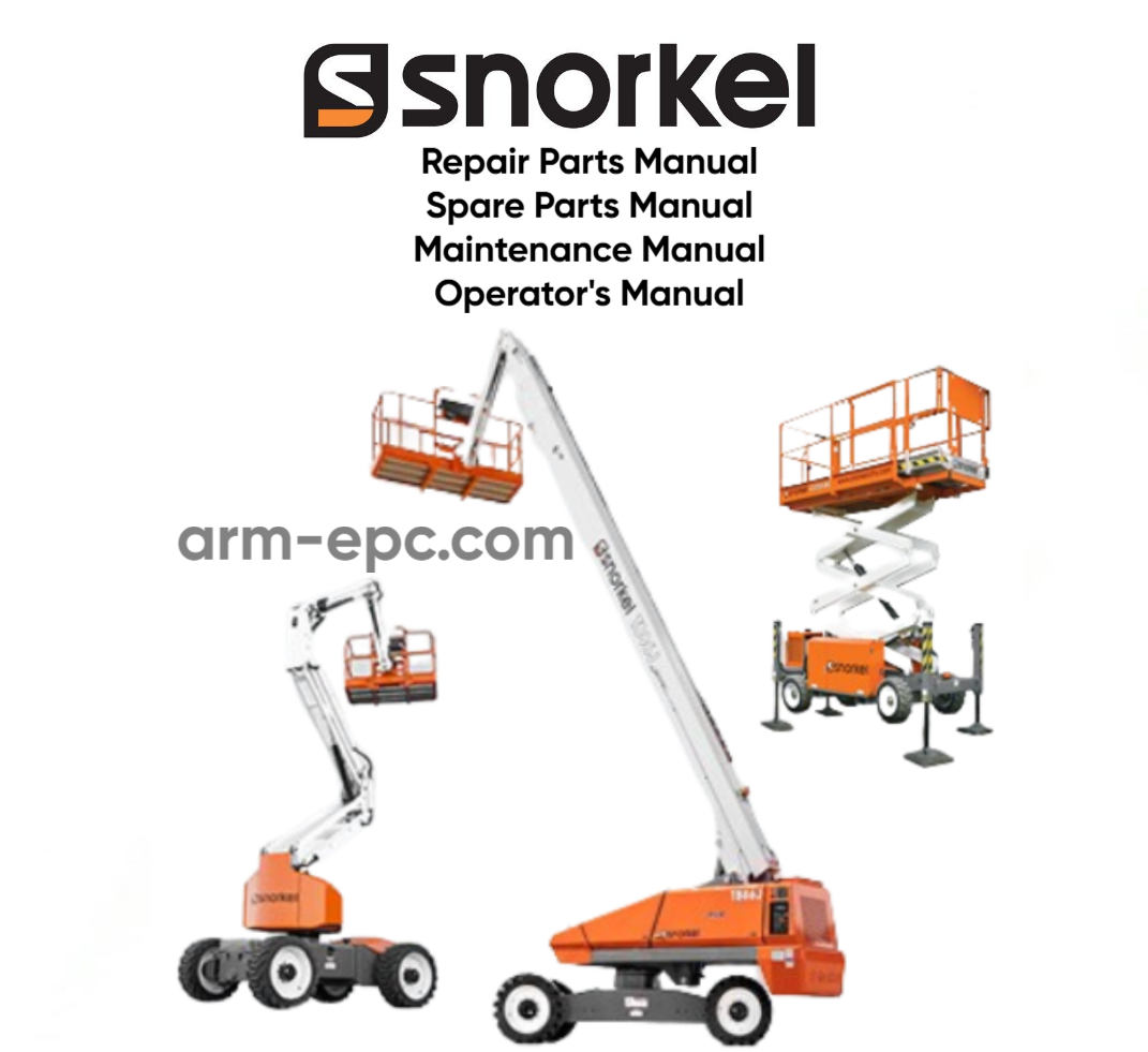 Snorkel Lifts All Model Full Set Parts Manual and Service Manual