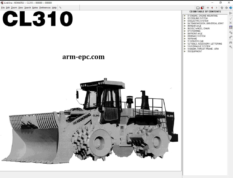 Komatsu Electric Parts Catalogue EU Models