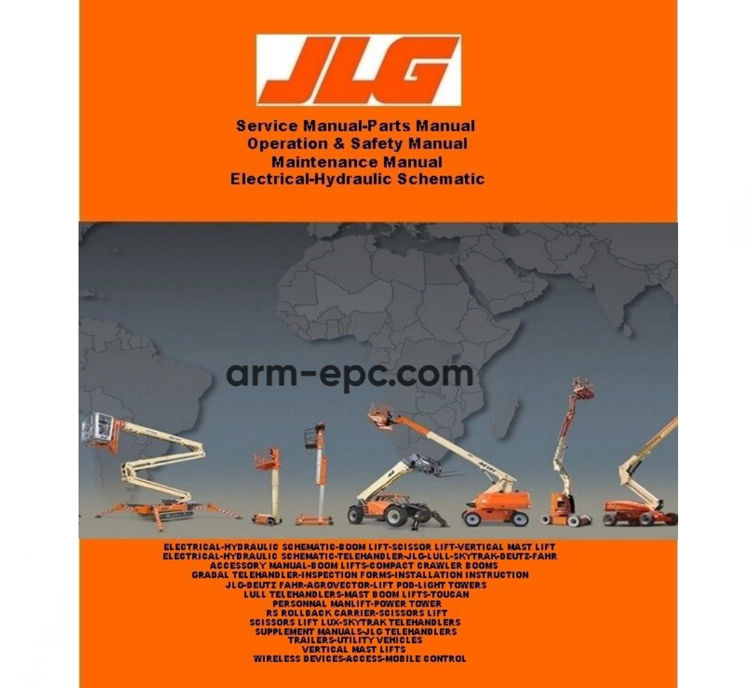 JLG Parts Manuals List