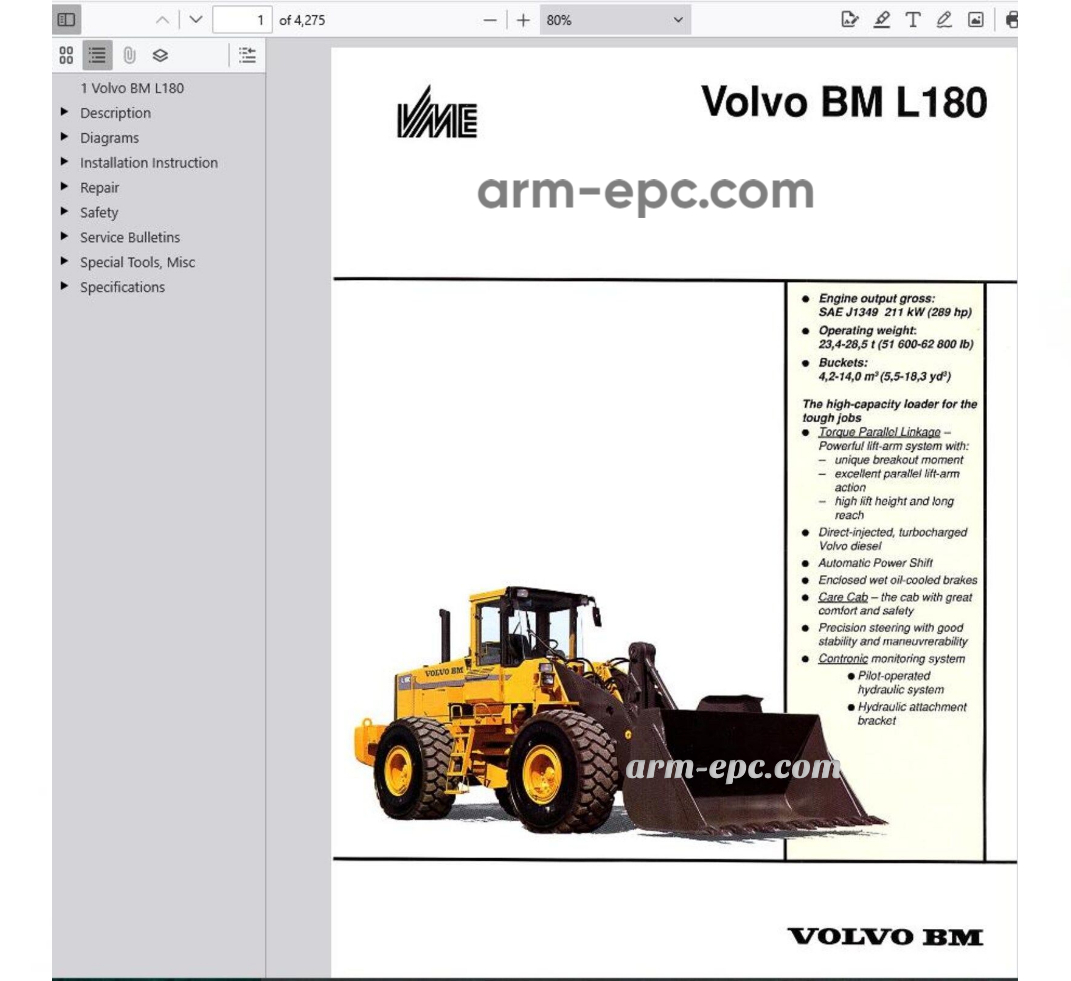 Michigan (Volvo VME) Manuals